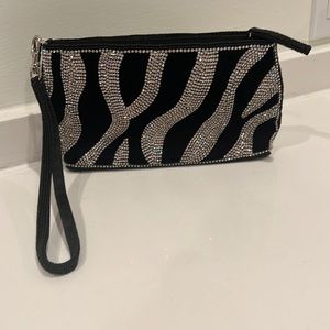 Mary Frances Zebra Wrist Clutch🖤